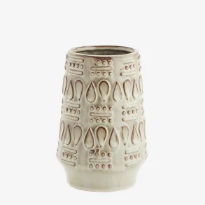 Madam Stoltz - Vase stentj Beige D: 13,5 : 20 cm.