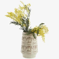 Madam Stoltz - Vase stentj Beige D: 13,5 : 20 cm.