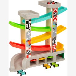 Small Foot - Bilbane m. garage og 4 biler