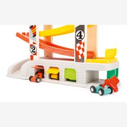 Small Foot - Bilbane m. garage og 4 biler