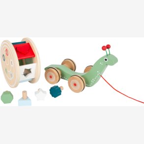 Small Foot - Pull-along snegl m. puttekasse