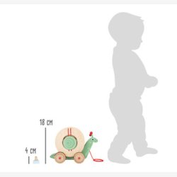 Small Foot - Pull-along snegl m. puttekasse