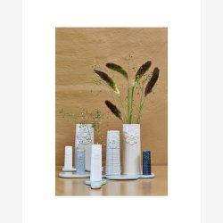 Dottir - PIPANELLA vase flower micro blue grey