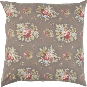 Ib laursen pudebetrk m/ blomster astrid milky brown rde/bl 50x50