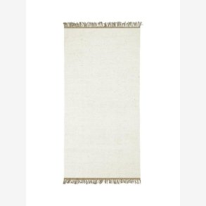 Svanefors - Gulvtppe i uld & jute rhvid 70x140cm.
