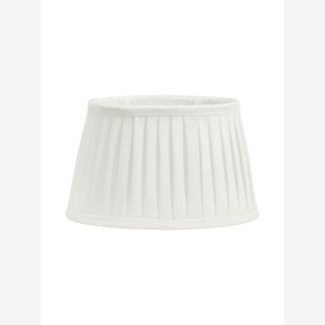 PR HOME - Indi oval lampeskrm pliss 20cm. Off White