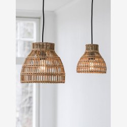 Loftlampe Sarah Natur Flet �: 18 cm.