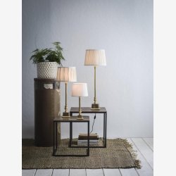 PR HOME - Linn bordlampe fod H: 36cm. Guld look
