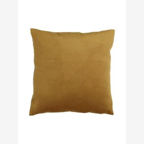 Svanefors - Pudebetrk 45x45cm. Honning/blomstret Velour/bomuld