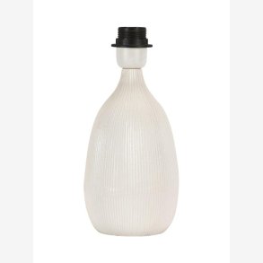 PR HOME - Baylee bordlampe fod Hvid keramik H: 28cm. 