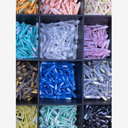 Notre Dame - Tjklemme Hvid m/Fersken blomst