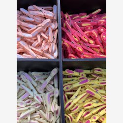 Notre Dame - Tjklemme, Fersken/Hvid