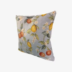 Hennebo - Pudebetr�k 48x48 cm. Citrus Blues