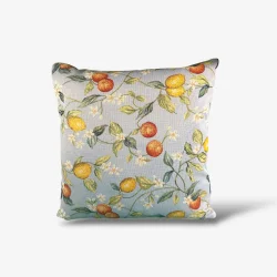 Hennebo - Pudebetr�k 48x48 cm. Citrus Blues