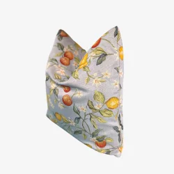 Hennebo - Pudebetr�k 48x48 cm. Citrus Blues