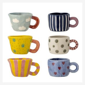 BLOOMINGVILLE - Nini Kop - Multifarvet - Stent�j - S�t af 6