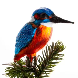 Brink Nordic - Juletrs Dekoration Isfugl m/clips 6 cm. Glas