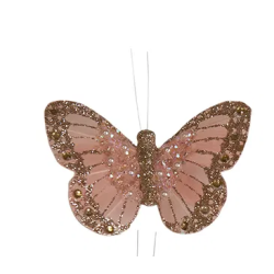 Speedtsberg - Glimmer sommerfugl m/klips, 13x11cm - Flere varianter