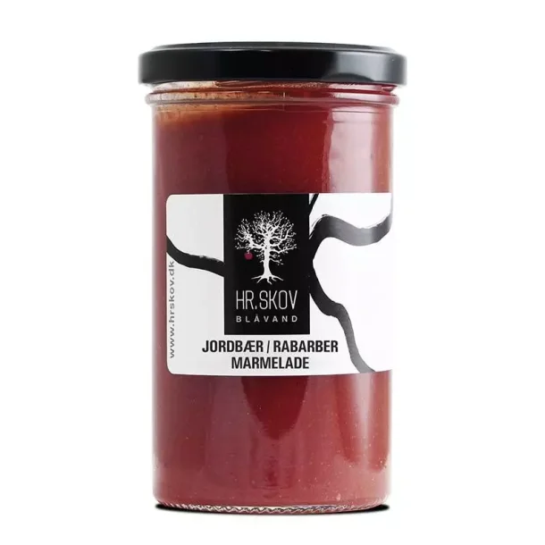 Hr. Skov - Jordbr/ rabarber marmelade 290g