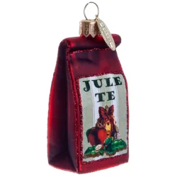 Brink Nordic - Juletrs Ophng Julekugle Te Pose m/tekst "JULE TE" 6 cm. Glas