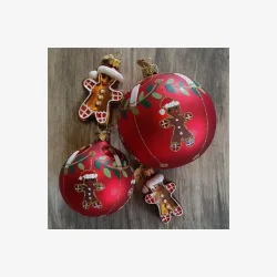 Brink Nordic - Juletrs Ophng Julekugle Honningkagemand 6 cm. Glas