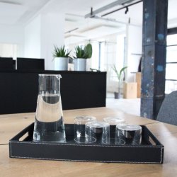 RSKOV - glaskaraffel 1,1L. H:24 cm. 