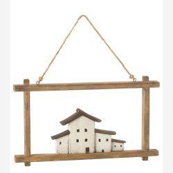 J-Line - V�goph�ng m/b�de/huse Tr� 22x3,5x37cm.