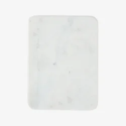 Madam Stoltz - Skrebrt/Deko plade, marmor Hvid 30 x 23 cm. 