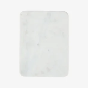 Madam Stoltz - Skrebrt/Deko plade, marmor Hvid 30 x 23 cm. 