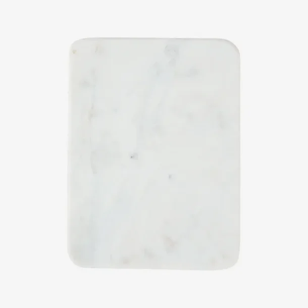 Madam Stoltz - Skrebrt/Deko plade, marmor Hvid 30 x 23 cm. 