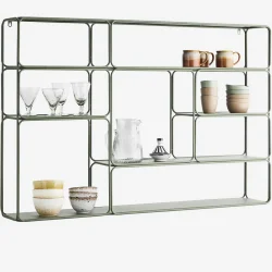 Madam Stoltz - Vg Reol, Khaki, Jern.