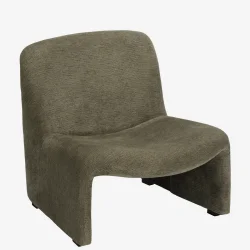 Madam Stoltz - Velour Lounge stol, Grn 69x78x73 cm