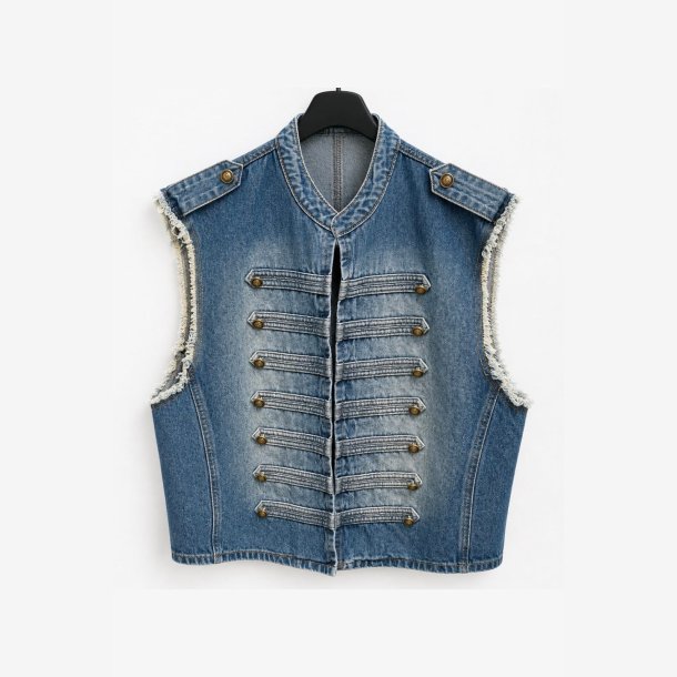 Marta Du Chateau - MdcHoliday Vest Denim Onesize