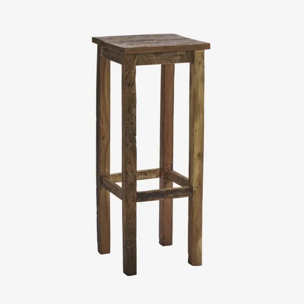 Madam Stoltz - Sidebord i genbrugstr, 30x30x75 cm