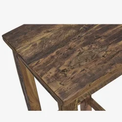 Madam Stoltz - Sidebord i genbrugstr, 30x30x75 cm