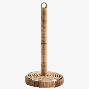 Madam Stoltz - Kkkenrulleholder Natur Rattan H: 32 cm. 
