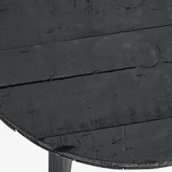 Madam Stoltz - Kaffebord af Genbrugstr, sort