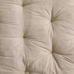 Madam Stoltz - Madras/hynde 60x100cm. Taupe &amp; Sennepsgul