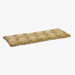 Madam Stoltz - B�nkhynde Rose/oliven/r�hvid/khaki 45x125 cm.