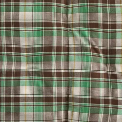 Madam Stoltz - Madras/hynde Ternet Brun/gr�n/hvid 60x100 cm.