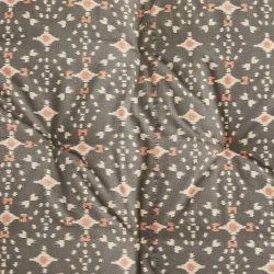 Madam Stoltz - Madras/hynde Gr�/ecru/koral 60x100 cm.