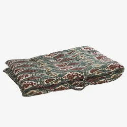 Madam Stoltz - Madras/hynde Gr�n/sand/orange/syrah/greige 70x180 cm.