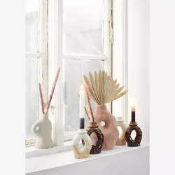 Madam Stoltz - Stentjs Vase Sandsten H22xB16,5xL12cm.