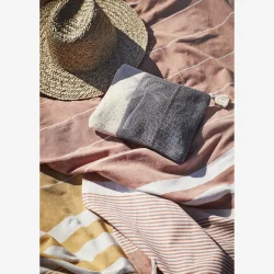 Madam Stoltz - Hammam hndklde 100x180cm. Stribet gul.