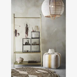 Madam Stoltz - Smykkestativ jern antik messing look H: 19 cm. 