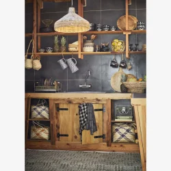 Madam Stoltz - Opvaskestativ m/drypbakke 39 x 25 x 23 cm. Antik Messing