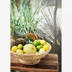 Madam Stoltz - rund kurv p fod flere strrelser Vandhyacint.