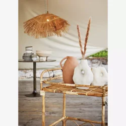 Madam Stoltz - Stentjs Vase Greige H22xB16,5xL12cm.