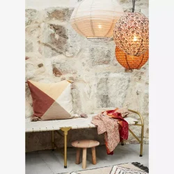 Madam Stoltz UNIKA skammel af genbrugstr D:30x25 cm