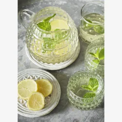 Madam Stoltz - Kande m/bobler glas D: 15 H: 17 cm. / 1 L.